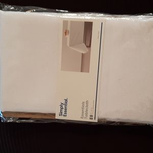 Simply Essential 60x84 White Tablecloth